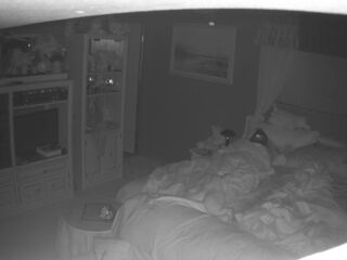 Amateur Wife caught masturbating hidden cam night vision part 1