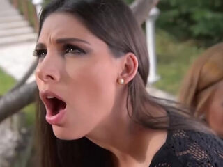 Probing the G-Spot - Lesbian Threesome's Garden Adventure