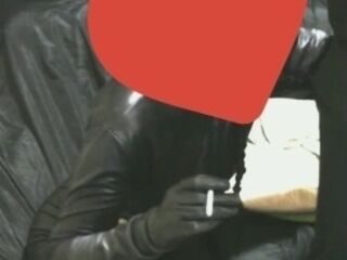 'smoking wife in leather gloves and catsuit fucking handjob cumshot'