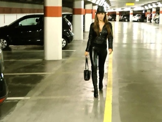 Sexy redhead MILF fucked outdoors