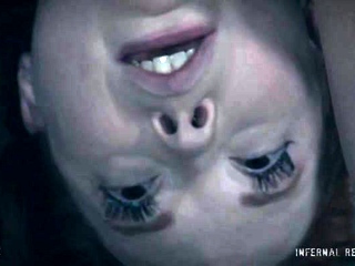 Pink labia close up of naive brunette