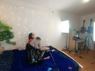 'Lesbian 4k video with backstages, hot play bdsm fetish with hitachi orgasms'
