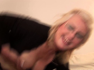 Fat mom in glasses eats dick