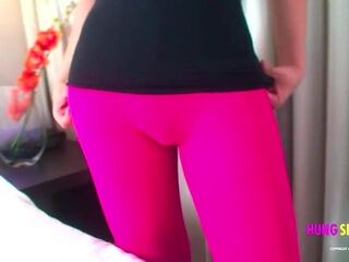 Hung trans in tights - HungShemales