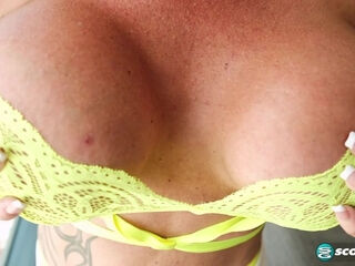 Bella Lexi, ex-cop, cops a feel of her own tits and pussy - Bella Lexi - 40SomethingMag