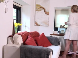 POV : Your Mature MILF Landlady Katherina Found Your Porn Stash