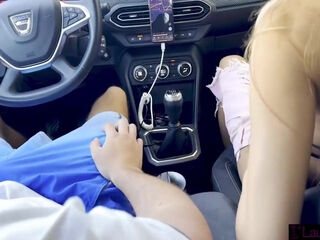 Eduard Quest And Laura Quest - Beach Trip Ended Up Swallowing Cum In The Car