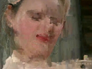 Trixie strips off her lingerie and strokes her mature pussy