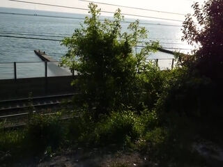 Girl Was Surprised To See Guy Jerking Off Dick In The Park And Made Him Cum 6 Min