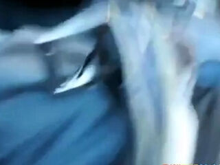 Car Sex With a Busty MILF Caught on Webcam