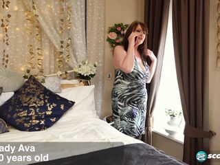 Hubby's Late, But 60-Year-Old Lady Ava Has A Young Date