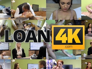 LOAN4K. Big-boobied woman is satisfied with cock