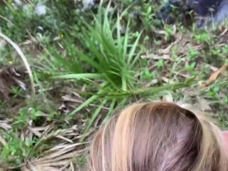 My First Time In Public Sucking Dick Swallowing Cum