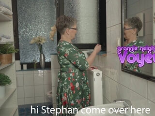 Granny Neighbour Voyeur - Grandma Petra Is Getting A Surprise Visit