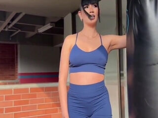 Yenifer Chp And Valentino Roca - Sex With A Gorgeous Brunette I Met Working Out 10 Min