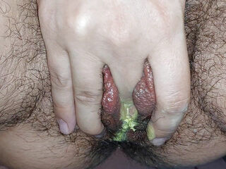 Amateur wife masturbates and fingers pussy until orgasm