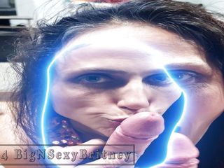 Big N Sexy Britney - Cumshot and Facial Slideshow - Blowjob