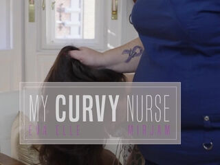 Hot Young Eva Elle Gets A Kinky Checkup From Curvy Mature Nurse Mirjam