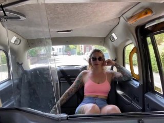Ava Austen Rides in THE TAXI again! HUGE facial from Dirty John