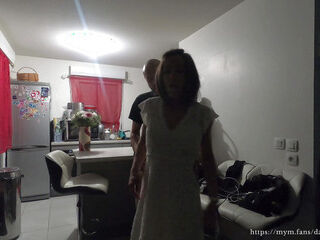 After the restaurant, I offered her my: her dessert was my mouth... and my end, his hot cream