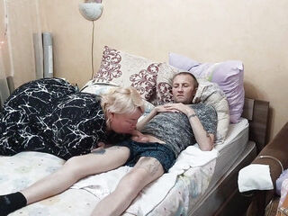 Mother-in-law Sucks All the Sperm to the Last Drop From the Penis