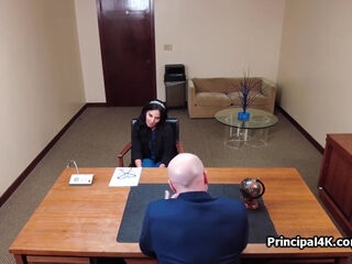 Mature Teacher Gags On Bosses Big Penis At The Office