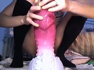 Amateur Mature Dildo Fucks And Stretches Her Gaping Ass
