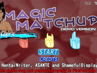 Magic Match up - Doing a strip tease game and enjoying it