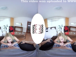 Virtual Reality And Nathaly Cherie In Kinky Stepmother Fucks And Sucks Big Dick Of Her New Stepson