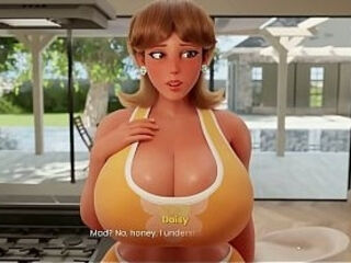 Mansion Days [ TABOO Hentai Game ] Ep.2 CAUGHT with a HUGE BONER by my STEP MOM in the kitchen !