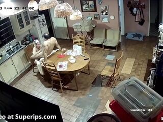 Ipcam Mature European Couple Fucks In The Kitchen