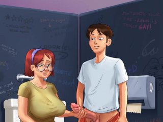 Summertime Saga - Part 83 - Nerdy Judith Horny Handjob By LoveSkySanX