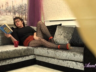 Spying on Busty Auntie Janey