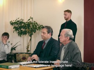 MATURE4K. Mature woman with big tits cheated on her husband and ended up in court