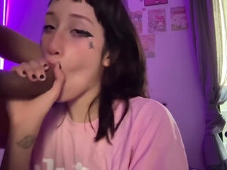 Hello Kitty Fan Teen 18+ Blowjob & Fucking For With Kitty Kim