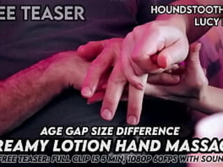 Age Gap Size Difference Creamy Lotion Hand Massage