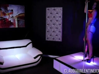 Claudia Valentine Anal Fucked at Strip Club Clip#1
