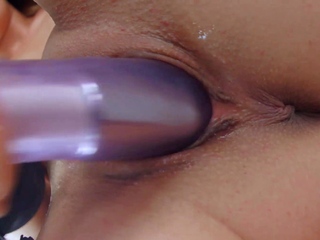 Beautiful blonde stick a didlo deep inside