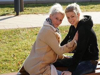 A First Old And Young Lesbian Date Turns Out Hot - MatureNL