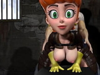 Dexter&#039_s Mom Bend Over Pounded Standing up Fallout and Dexter&#039_s Lab Parody