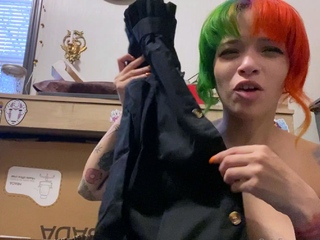 Big boobs milf masturbates with her dildo