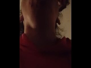 My boyfriends best friend saw my pornhub wanted to make a video(deep throat)