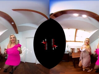 Boobmania Starring Krystal Swift And Angel Wicky - Busty Lesbian Blondes