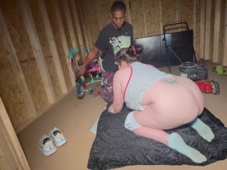 Fucking in my shed with my neighbor sloppy lynn
