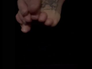 My tattood feet, natural nails