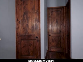 Elderly, libidinous Darla Crane engages in sexual intercourse with a muscular man in the bathroom tub.