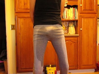 'Pissing myself followed by a big cum shot......'