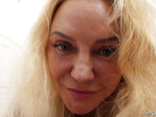 Blonde Cougar MILF Mya Evans Interracial POV BBC Creampie