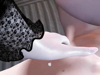 3D BBW Asian MILF Naked Her Perfect Ass Cheating with Young Big Dick