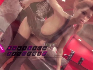 3d animated wife cheating in toilet - cuckold cartoon sex